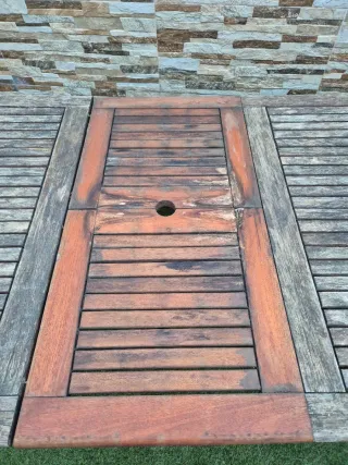 Mesa de teka para exterior
