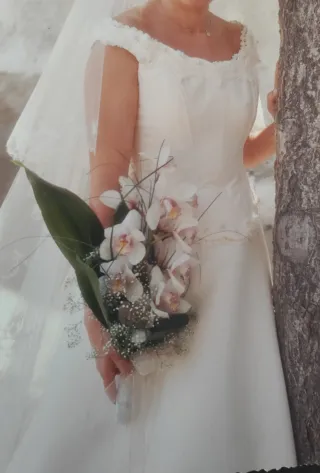 Vestido Novia 2 Piezas, corpiño y falda. T40, L