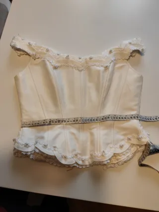 Vestido Novia 2 Piezas, corpiño y falda. T40, L