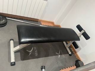 Banco de abdominales recto y reclinado