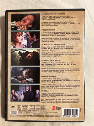 Colección Edgar Allan Poe 4 DVD Terror