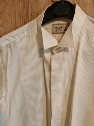 Traje de novio Jause negro y blanco