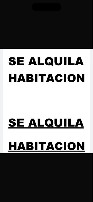 Habitacion alquiler