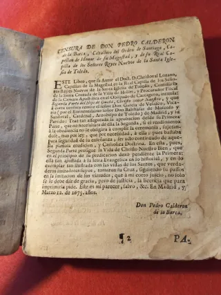 Libro Hijo de David Historia Sagrada año 1749