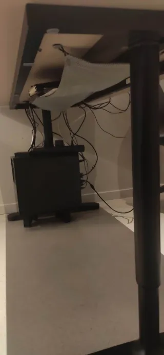 Mesa de oficina/escritorio madera y metal 160x80