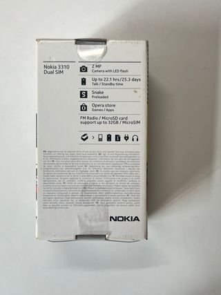 Nokia 3310 Gris y Blanco