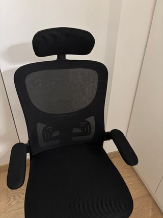 Sedia da ufficio ergonomica nera