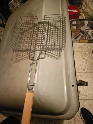 Utensilios barbacoa madera y metal