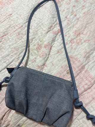 Bolso pequeño cuero azul
