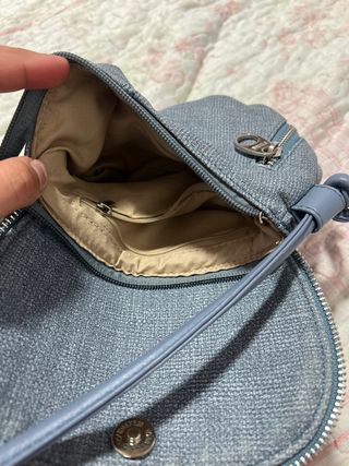 Bolso pequeño cuero azul