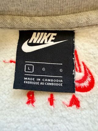 “Nike Air gris logo azul crewneck talla L street