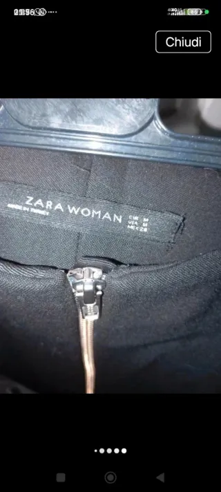 Gonna Zara nera con zip pari a nuova
