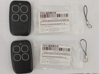 2 Mandos Garaje Negro 4 Botones