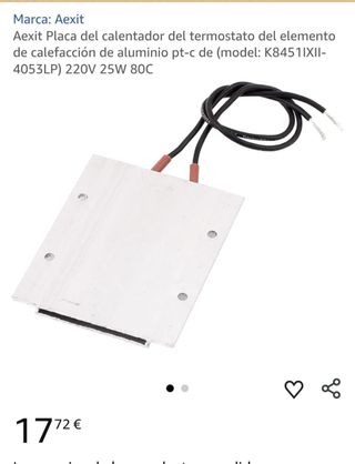 2 Placas Calentador Termostato Nuevas