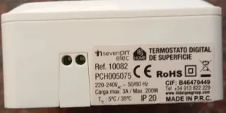 Termostato Sevenon Programable Superficie