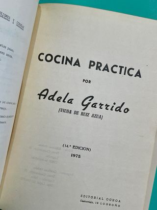 COCINA PRACTICA - ADELA GARRIDO * 1973