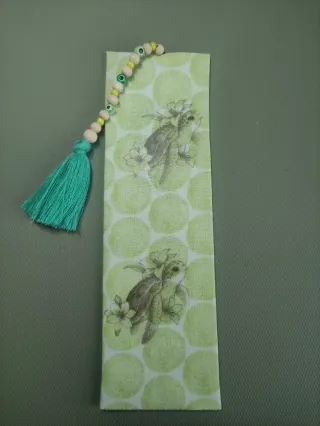 Marcapáginas hecho a mano 20x6cm