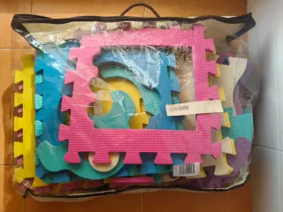 Alfombra Puzzle Bebé Espuma Colores