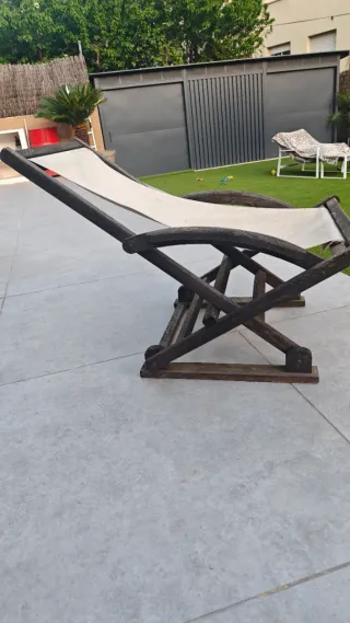 Hamaca madera terraza