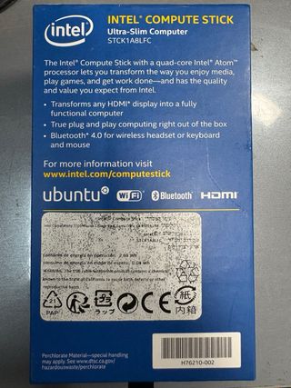 Intel Compute Stick BOXSTCK1A8LFC Ubuntu
