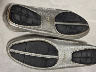 Mocassini donna argento n.38