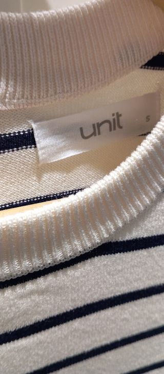 Jersey de rayas blanco y negro