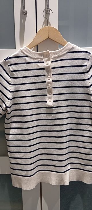 Jersey de rayas blanco y negro