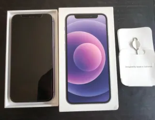 iPhone 12 mini viola 64GB con accessori