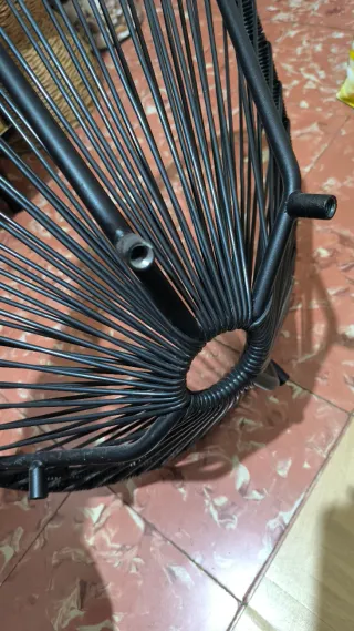 Silla Acapulco Infantil Negra