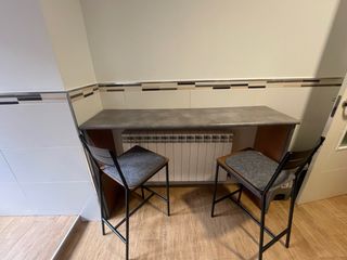 Cocina completa beige y negra