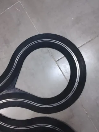 Scalextric Lote 2 Rotondas pista negra antigua