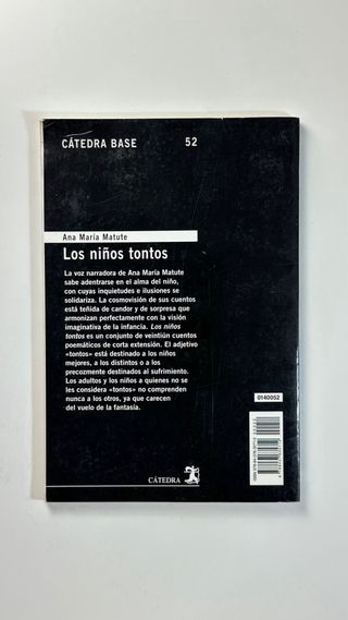 Los niños tontos Ana María Matute libro