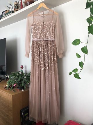 Vestido largo lentejuelas Amelia Rose
