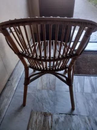 Poltrona in bambù e rattan