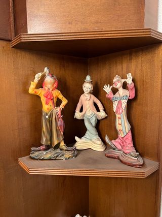 Figuras de payasos de porcelana