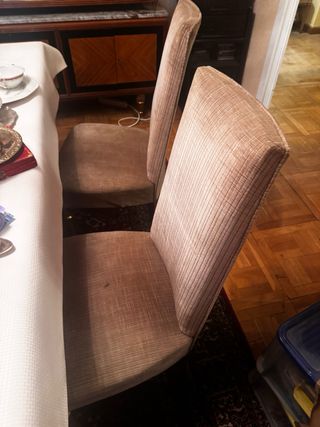 Mesa salón grande comedor extensible y 6 sillas