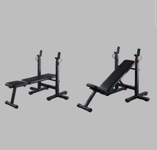 Banco musculación rack plegable