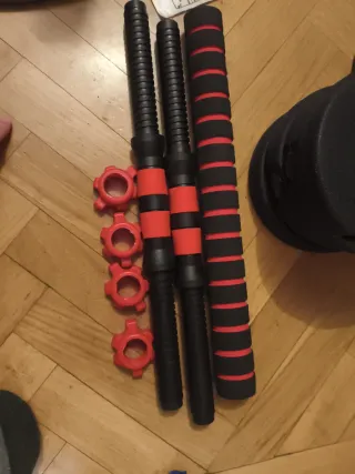 Barra y Mancuernas Body Pump 20kg Ajustable