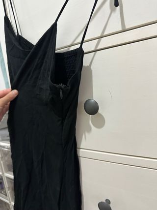 Vestido negro Mango tirantes corto