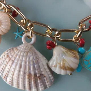 Collar y Pendientes Estrellas de Mar y Tortugas