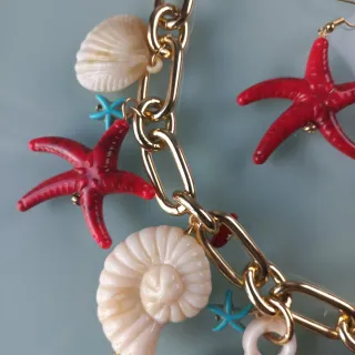 Collar y Pendientes Estrellas de Mar y Tortugas