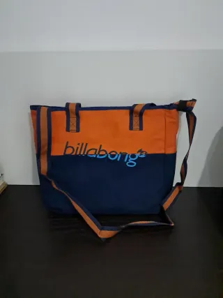 Bolsa de tela reversible Billabong naranja y azul