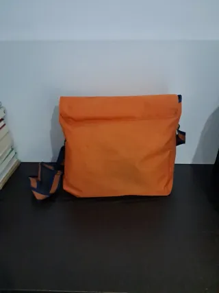 Bolsa de tela reversible Billabong naranja y azul
