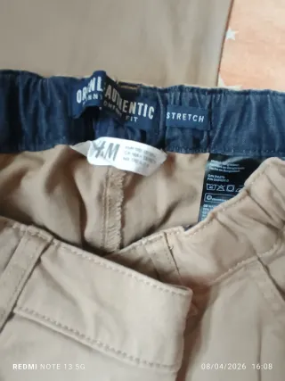Pantalón chico beige