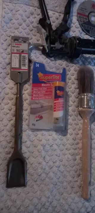 Lote Herramientas: Pistola, Discos, Adhesivos