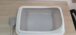 Arenero para gatos con pala