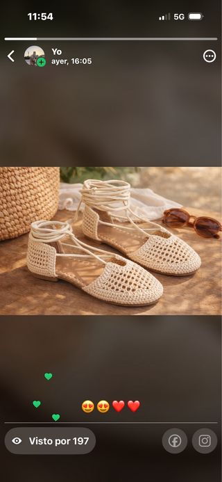 Zapatos planos de crochet con cordones