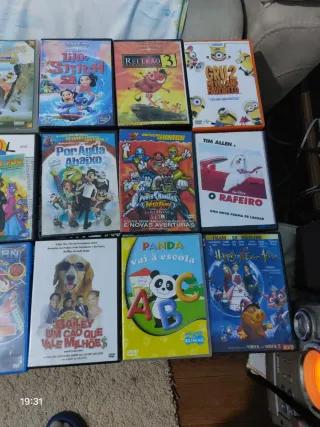 Lotes de DVDs Infantis e Familiares