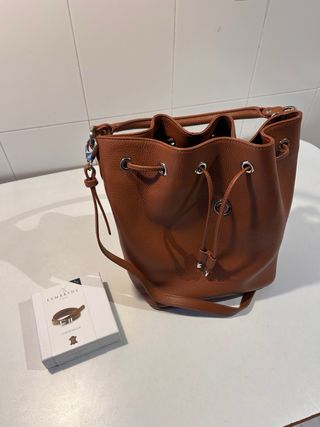 Bolso cubo Lamarthe marrón