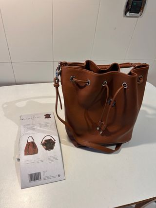 Bolso cubo Lamarthe marrón